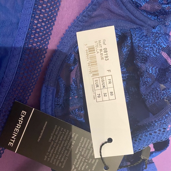 Empreinte Stella Bra 32F Nuit Bleue - Picture 3 of 3